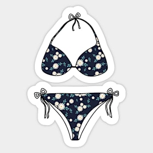 Floral Cute Pink Bikini Sticker